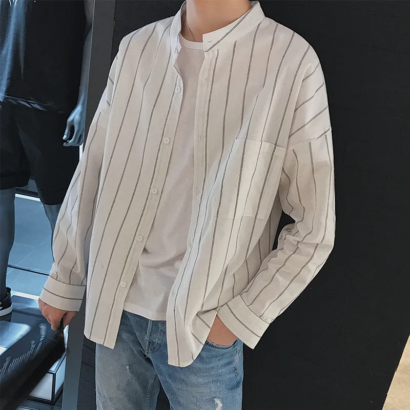 Фото Для мужчин с длинным рукавом японский Harajuku модный бренд молодых - купить