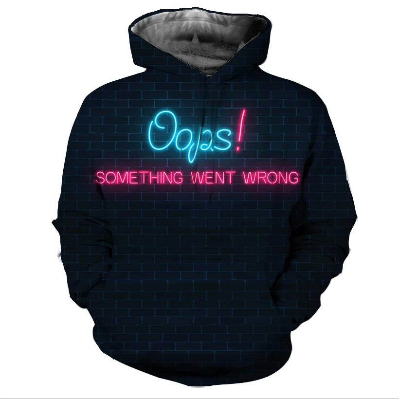 REAL American SIZE Oops Something went wrong high quality 3D Sublimation Printing Hoody Hoodie Plus size 5xl 6xl
REAL American SIZE Oops Something went wrong high quality 3D Sublimation Printing Hoody Hoodie Plus size 5xl 6xl