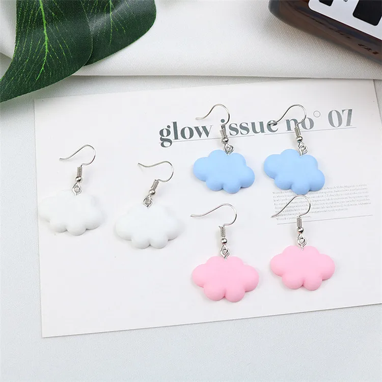 Korea Fashion Simple Sweet Summer Cloud Drop Earrings Design Cute Sky Cloud Acrylic Dangle Earrings Jewelry Gift For Woman
Korea Fashion Simple Sweet Summer Cloud Drop Earrings Design Cute Sky Cloud Acrylic Dangle Earrings Jewelry Gift For Woman