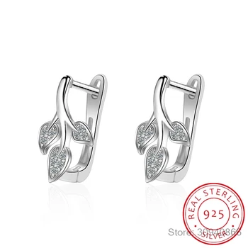 New 925 sterling silver Stud Earring Sweet Crystal Leaf Design Earring For Women Korea Fashion Lady Jewelry 2019 oorbellen
New 925 sterling silver Stud Earring Sweet Crystal Leaf Design Earring For Women Korea Fashion Lady Jewelry 2019 oorbellen