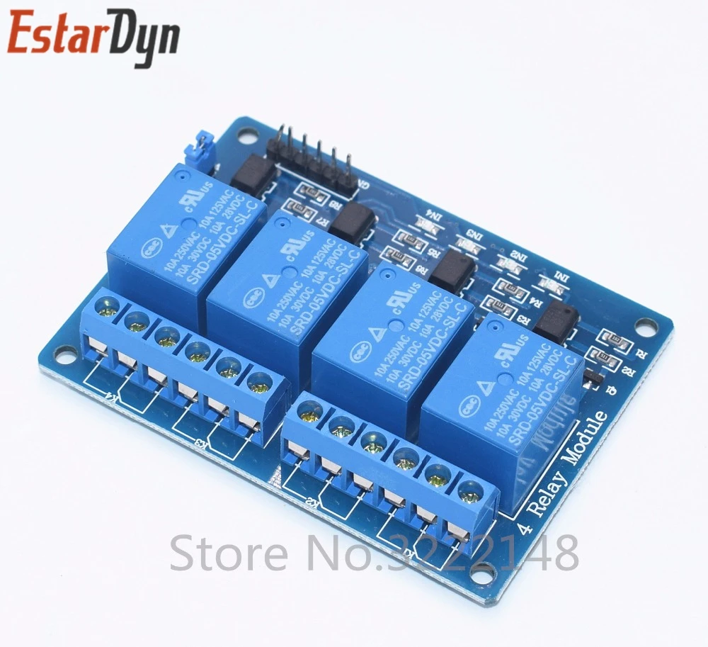 10pcs 4 channel relay module 4-channel relay control board with optocoupler. Relay Output 4 way relay module
10pcs 4 channel relay module 4-channel relay control board with optocoupler. Relay Output 4 way relay module