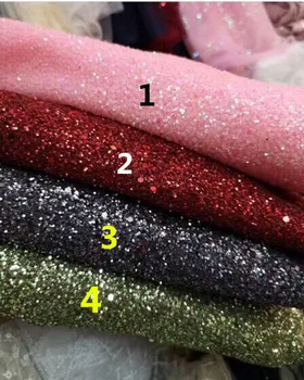 Hot selling yaking-1.811 glued glitter sequins lace fabric African French net tulle Lace Fabric for party 
Hot selling yaking-1.811 glued glitter sequins lace fabric African French net tulle Lace Fabric for party