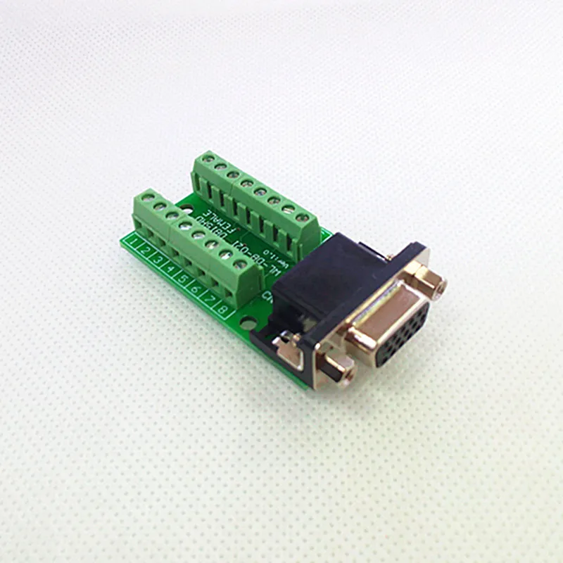 DB15HD Female Breakout Board, D'SUB Header Breakout Board, Terminal Block DSUB Module.
DB15HD Female Breakout Board, D'SUB Header Breakout Board, Terminal Block DSUB Module.