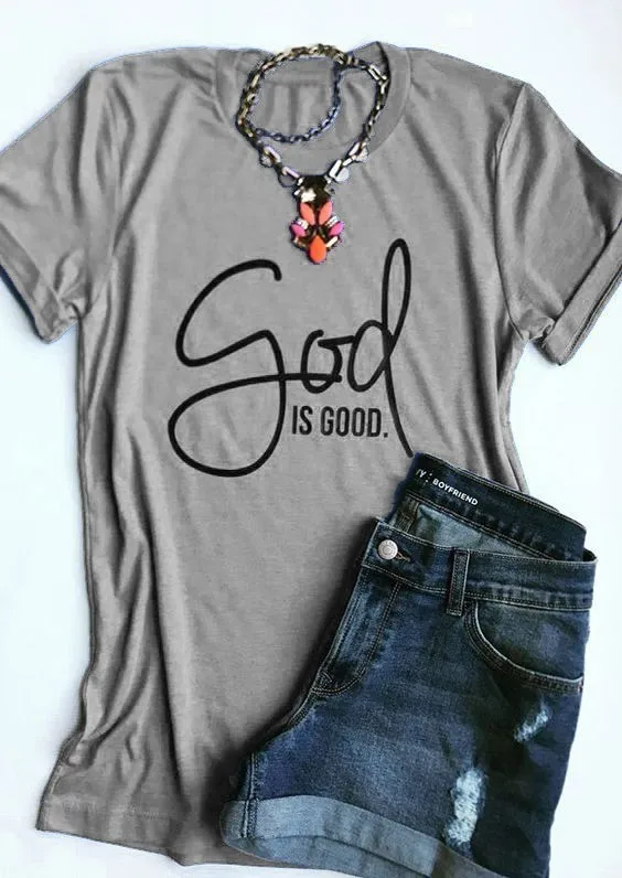 GOD is good t-shirt slogan Christian 90s fashion girl female tops cotton summer grunge tumblr tees aesthetic Jesus t shirt-J710
GOD is good t-shirt slogan Christian 90s fashion girl female tops cotton summer grunge tumblr tees aesthetic Jesus t shirt-J710