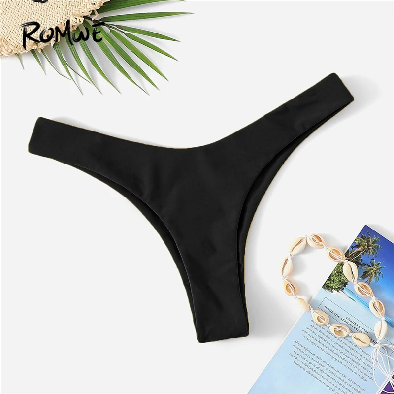 

Romwe Sport Hipster Cheeky Swimming Panty Women Summer Beach Sexy Underwear Ladies Bikini Bottoms Beachwear Briefs 6 Colors