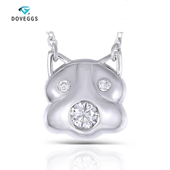 DovEggs sterling solid 925 Silver 0.23CTW G Color Moissanite Dog shape Pendant Necklace with Accents Heart moissanite stone
DovEggs sterling solid 925 Silver 0.23CTW G Color Moissanite Dog shape Pendant Necklace with Accents Heart moissanite stone