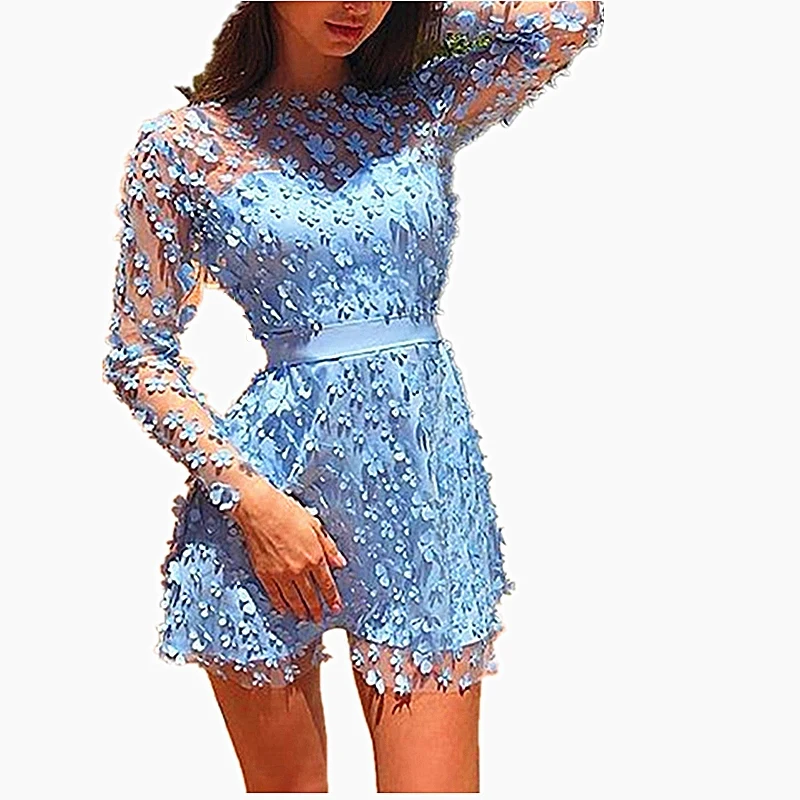 2019 latest A word women's party dress knit long sleeve round neck applique sexy nightclub sky blue mini dress women's dress
2019 latest A word women's party dress knit long sleeve round neck applique sexy nightclub sky blue mini dress women's dress