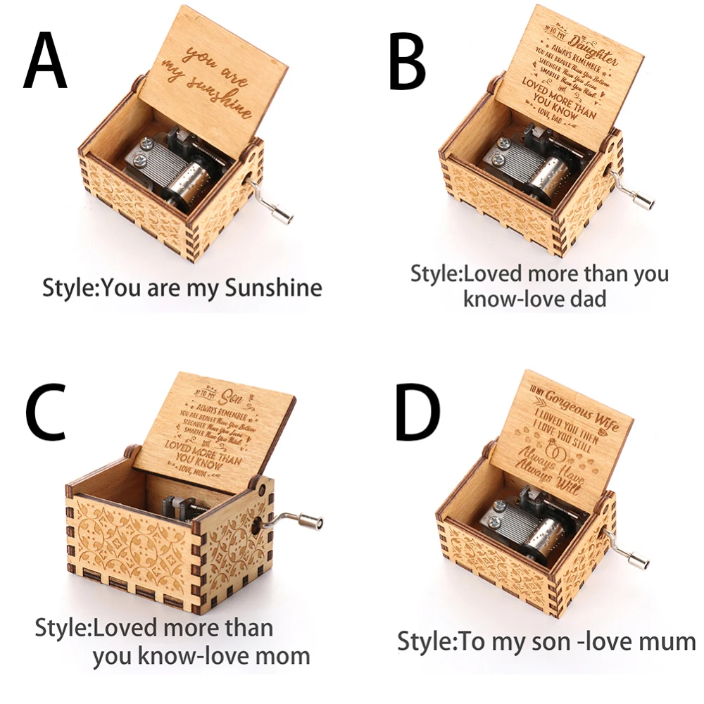 Wholesale Antique Carved Wooden Hand Crank Music Box Christmas Gift Birthday Gift Party Casket Anonymity Decoration
Wholesale Antique Carved Wooden Hand Crank Music Box Christmas Gift Birthday Gift Party Casket Anonymity Decoration