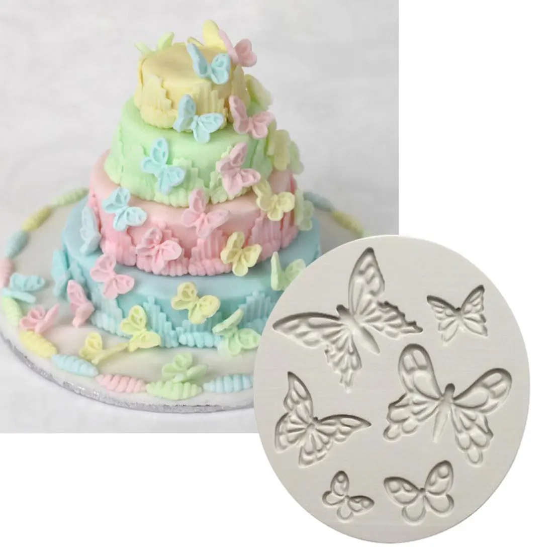 1Pc Sugarcraft Leaf Butterfly Silicone Fondant Mold Cake Decorating Tools Chocolate Baking Mold
1Pc Sugarcraft Leaf Butterfly Silicone Fondant Mold Cake Decorating Tools Chocolate Baking Mold
