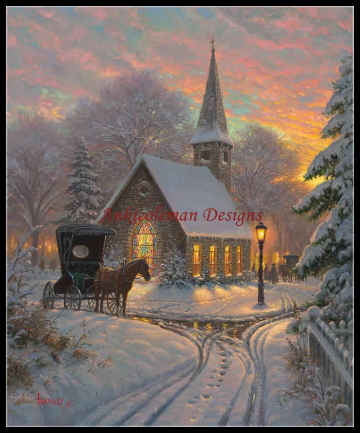 Needlework for embroidery DIY French DMC High Quality - Counted Cross Stitch Kits 14 ct Oil painting - Carriage Chapel
Needlework for embroidery DIY French DMC High Quality - Counted Cross Stitch Kits 14 ct Oil painting - Carriage Chapel