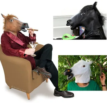 The horsehead mask cosplay horse mask animals show props A Halloween party mask
The horsehead mask cosplay horse mask animals show props A Halloween party mask