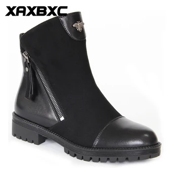 XAXBXC 2018 Retro British Winter Patchwork Brogues Inclined zip Short Ankle Boots Warm Women Boots Handmade Casual Lady Shoes
XAXBXC 2018 Retro British Winter Patchwork Brogues Inclined zip Short Ankle Boots Warm Women Boots Handmade Casual Lady Shoes