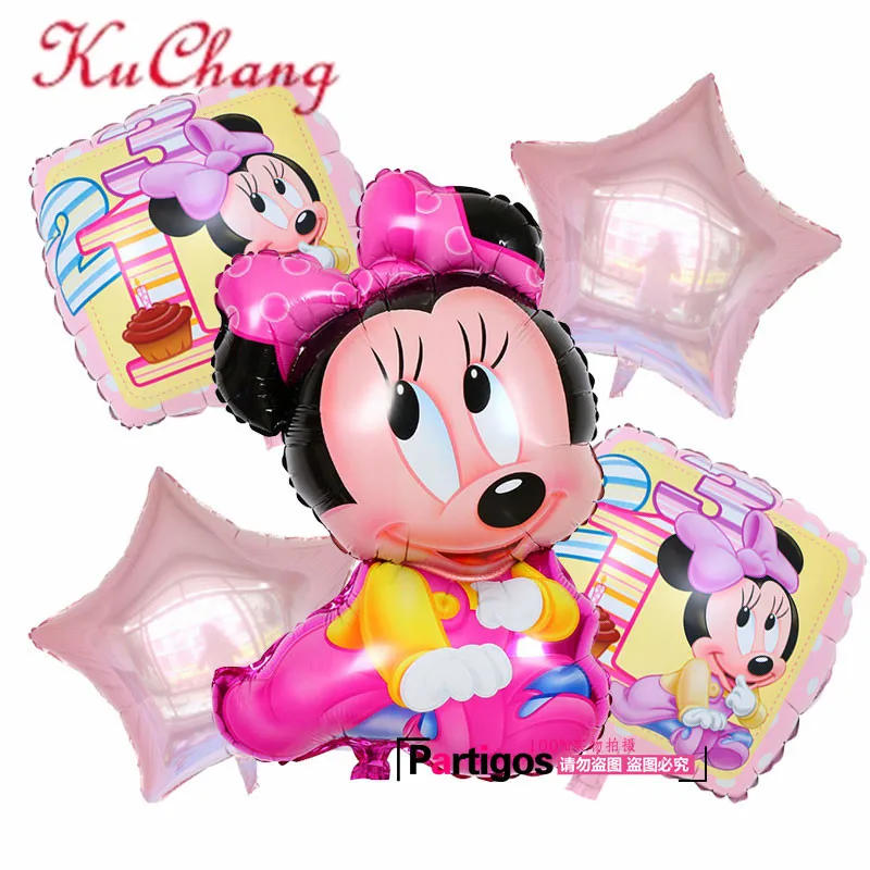 5pcs Happy Birthday decoration Minnie Mickey mouse Baby Shower Number 1 Helium Foil Balloons Baby1th Birthday globos supplies
5pcs Happy Birthday decoration Minnie Mickey mouse Baby Shower Number 1 Helium Foil Balloons Baby1th Birthday globos supplies