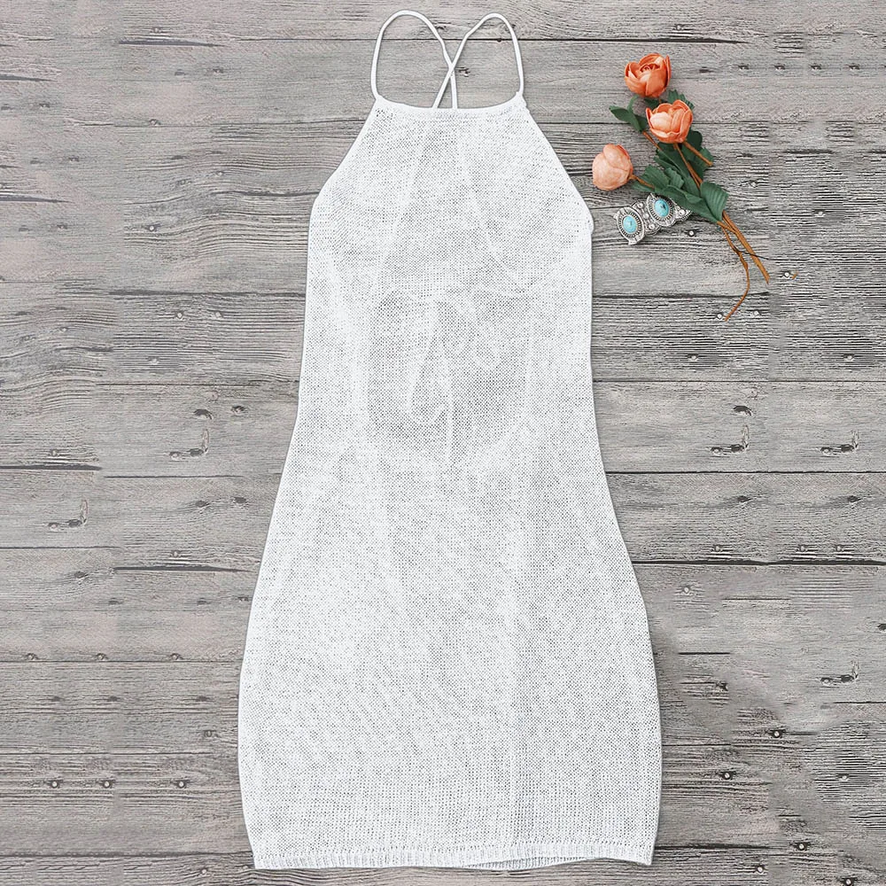 ZAFUL Strappy Open Knit Beach Cover Up Dress Women Sexy Beachwear Pareo Crochet Swimwear Bikini Cover Up Bathing Suit Cover Ups
ZAFUL Strappy Open Knit Beach Cover Up Dress Women Sexy Beachwear Pareo Crochet Swimwear Bikini Cover Up Bathing Suit Cover Ups