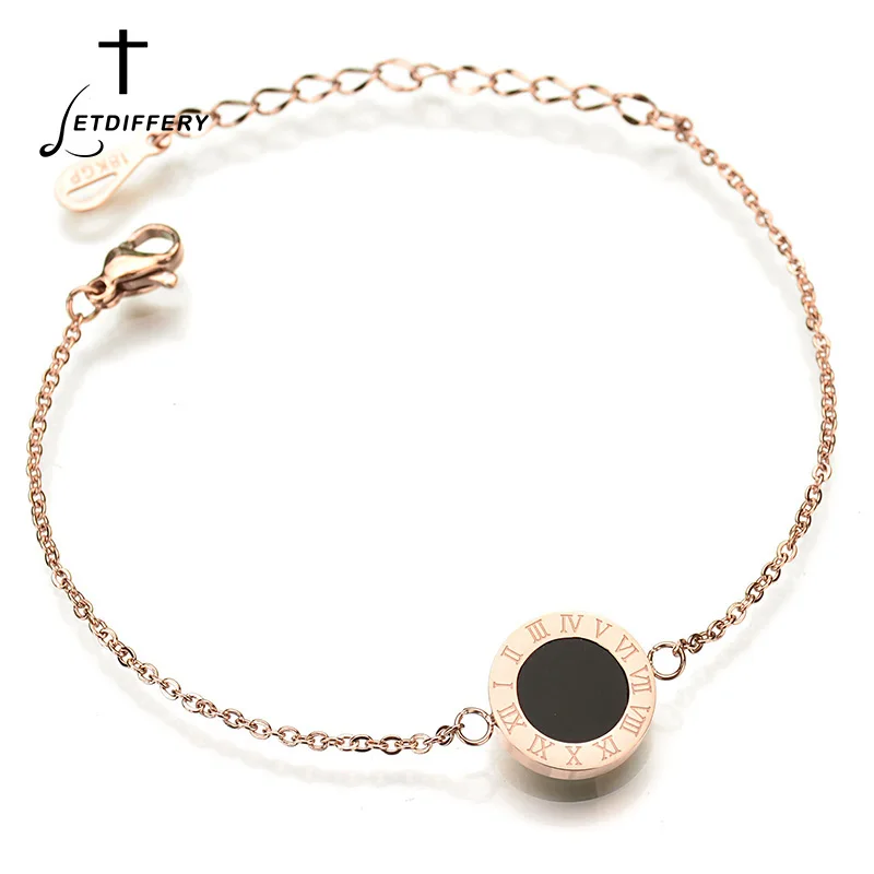 Letdiffery 316L Stainless Steel Black White Shell Roman Bracelet for Women Gold Silver Rose Gold Chain Bracelets Famale Gifts
Letdiffery 316L Stainless Steel Black White Shell Roman Bracelet for Women Gold Silver Rose Gold Chain Bracelets Famale Gifts