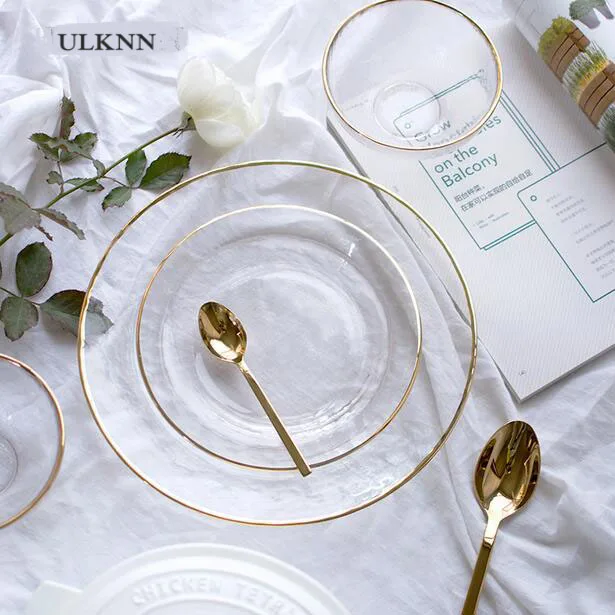 Collection of time Phnom Penh glass tableware gold storage salad hand painted gold plate N164
Collection of time Phnom Penh glass tableware gold storage salad hand painted gold plate N164