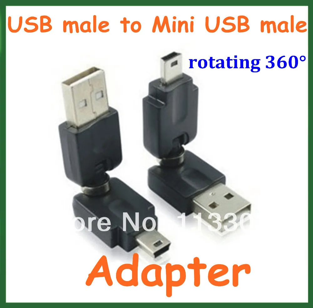 5pcs USB 2.0 Male to Mini USB Male Converter 360 Degree Rotation Angle Extension Adapter Adaptor Connector
5pcs USB 2.0 Male to Mini USB Male Converter 360 Degree Rotation Angle Extension Adapter Adaptor Connector