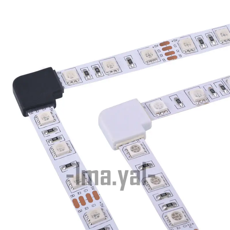 2017 NEW 5PCS 4 pin LED Connector L Shape For connecting corner right angle 10mm 5050 LED Strip Light RGB Color
2017 NEW 5PCS 4 pin LED Connector L Shape For connecting corner right angle 10mm 5050 LED Strip Light RGB Color