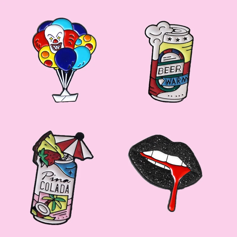 New COLADA Cola Beach Bleeding Lips Clown Balloon Brooch Fashion Fun Cartoon Badge Jewelry Denim Backpack Backpack Pendant Gift
New COLADA Cola Beach Bleeding Lips Clown Balloon Brooch Fashion Fun Cartoon Badge Jewelry Denim Backpack Backpack Pendant Gift