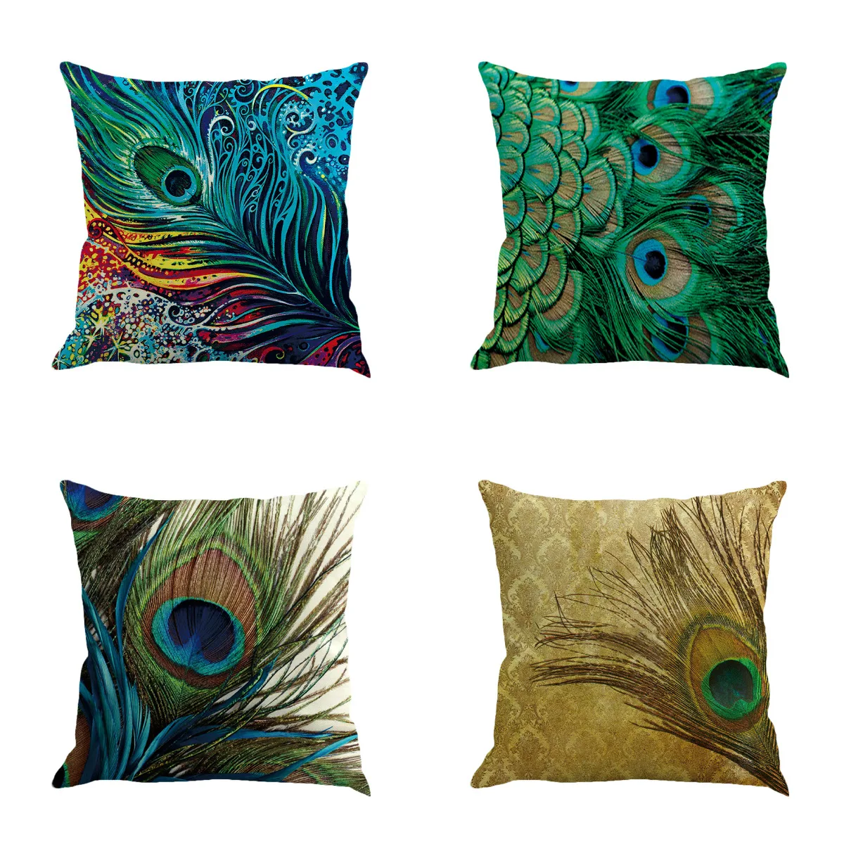 Colorful Retro Peacock Feather Linen Pillowcase Soft Warm Throw Pillow Case Creative Decorative Pillow Case For Home
Colorful Retro Peacock Feather Linen Pillowcase Soft Warm Throw Pillow Case Creative Decorative Pillow Case For Home