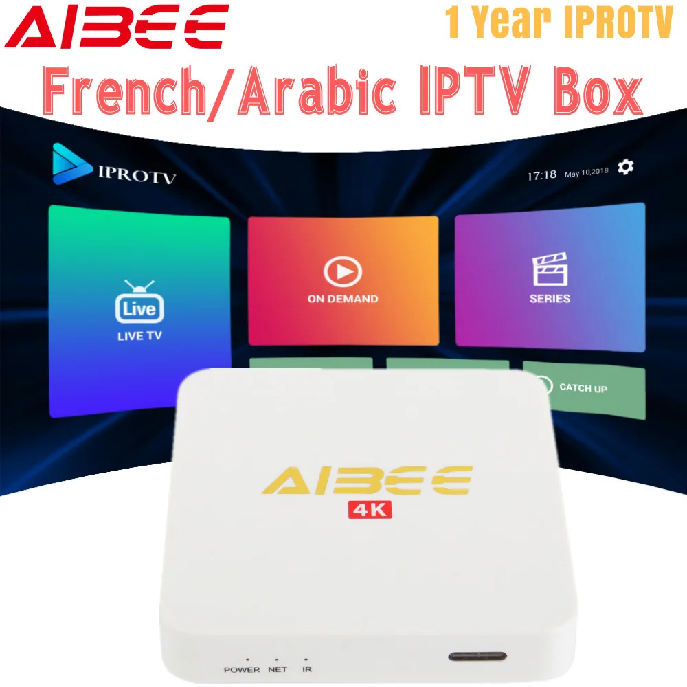 Android 7.1 TV Box with 1 Year iprotv subscription Arabic French Germany IPTV 2200+ Europe Channel France IPTV 4K Smart TV Box
Android 7.1 TV Box with 1 Year iprotv subscription Arabic French Germany IPTV 2200+ Europe Channel France IPTV 4K Smart TV Box
