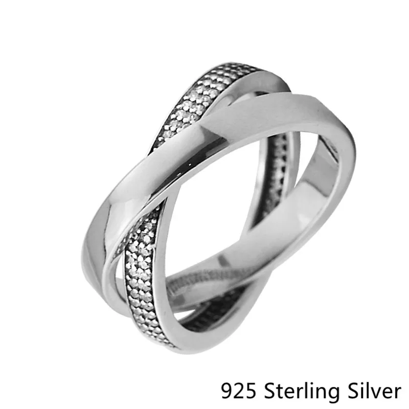 Authentic 925 Sterling Silver Sparkling Promise Charm Bicyclic Ring Clear CZ Fit For DIY Jewelry Women Gift
Authentic 925 Sterling Silver Sparkling Promise Charm Bicyclic Ring Clear CZ Fit For DIY Jewelry Women Gift