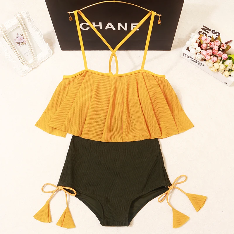 2019 New Sexy Off The Shoulder Patchwork Swimwear Women One Piece Swimsuit Female Bathing Suit Ruffle Swim Wear Halter Swimsuits
2019 New Sexy Off The Shoulder Patchwork Swimwear Women One Piece Swimsuit Female Bathing Suit Ruffle Swim Wear Halter Swimsuits