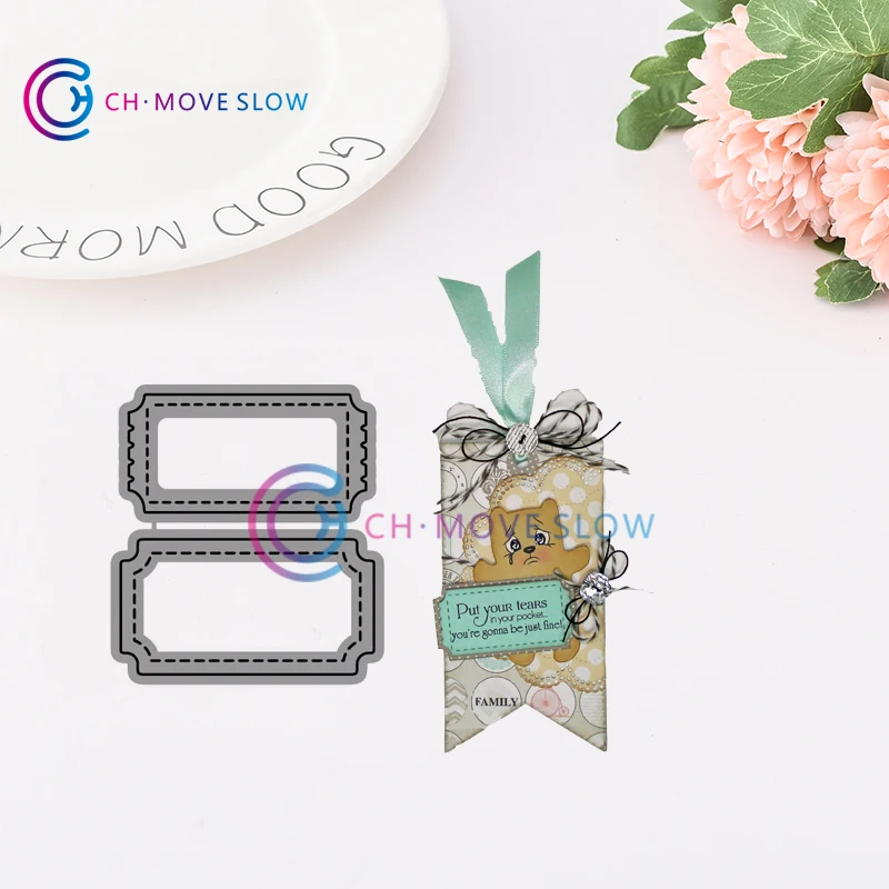 CH Stitched Fun Ticket Stencil Metal Cutting Dies For Scrapbooking Practice Hands-on DIY Album Decor Card Craft Dies Wedding
CH Stitched Fun Ticket Stencil Metal Cutting Dies For Scrapbooking Practice Hands-on DIY Album Decor Card Craft Dies Wedding