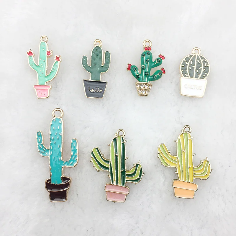 10 pcs/lot Plant Potted Cactus Enamel Charms Fit Oil Drop Metal Charms Pendant Earring Bracelet Jewelry DIY Accessories YZ194
10 pcs/lot Plant Potted Cactus Enamel Charms Fit Oil Drop Metal Charms Pendant Earring Bracelet Jewelry DIY Accessories YZ194