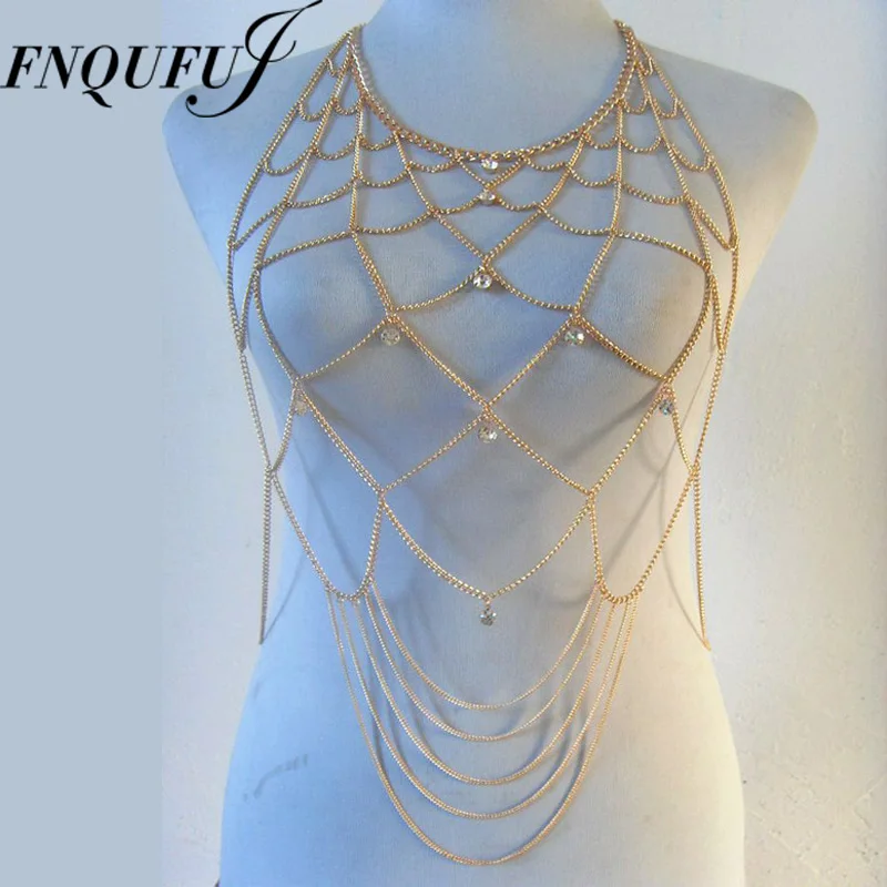 Sexy web Chain necklace Women Necklaces&Pendants Tassel Alloy Punk Long Necklace 2017 New Designer Female Fashion
Sexy web Chain necklace Women Necklaces&Pendants Tassel Alloy Punk Long Necklace 2017 New Designer Female Fashion