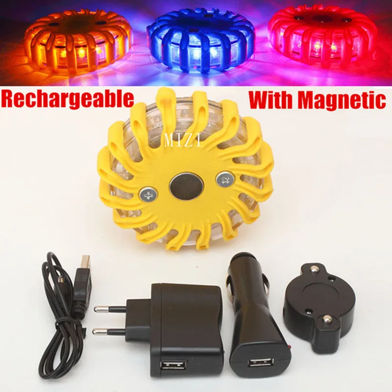 LED Warning Lights Rechargeable With Magnetic Car Light Round Beacon Emergency Strobe Flashing Roof Police Day Light Automobiles
LED Warning Lights Rechargeable With Magnetic Car Light Round Beacon Emergency Strobe Flashing Roof Police Day Light Automobiles