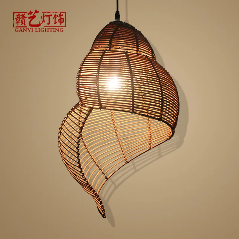 Southeast Asia rattan field snail chandeliers, pastoral style balcony patio lamps, Farmhouse Hotel, retro lights
Southeast Asia rattan field snail chandeliers, pastoral style balcony patio lamps, Farmhouse Hotel, retro lights