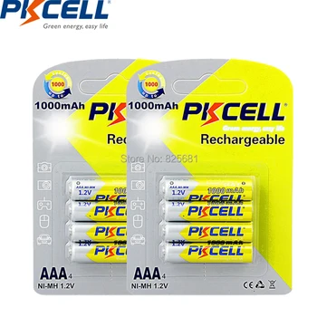 8Pcs PKCELL 1000mAh NIMH AAA Rechargeable Batteries 1.2V Battery Environmental Friendly Fit Most Electronic Products
8Pcs PKCELL 1000mAh NIMH AAA Rechargeable Batteries 1.2V Battery Environmental Friendly Fit Most Electronic Products