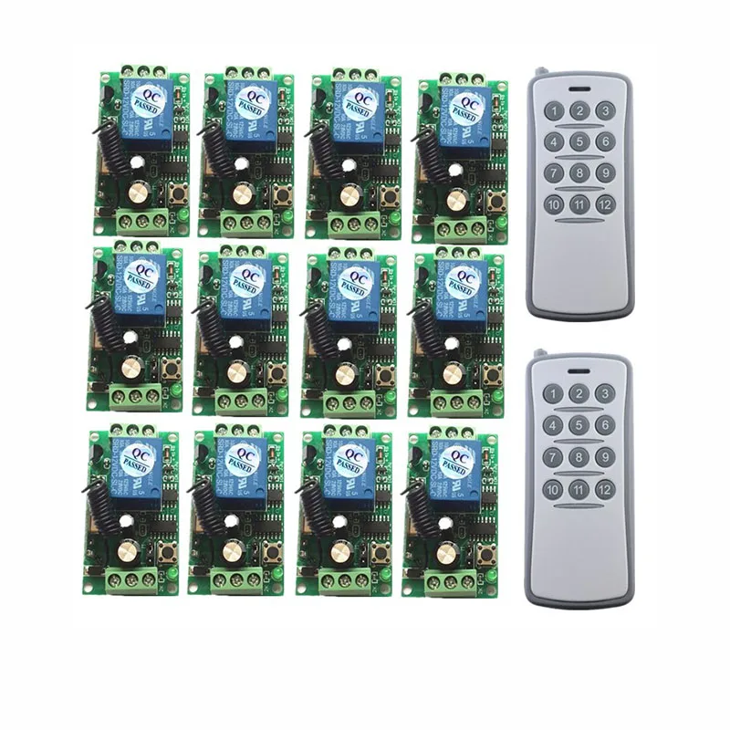 DC 12V 24V 12CH RF беспроводной переключатель системы дистанционного управления 12 приемников + 1 передатчик управления Мгновенный Переключатель 315/433m
DC 12V 24V 12CH RF беспроводной переключатель системы дистанционного управления 12 приемников + 1 передатчик управления Мгновенный Переключатель 315/433m