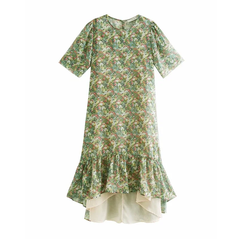 Summer deess 2019 Vintage beach floral chiffon midi dress women retro ruffle boho dress Casual party elegant vestidos
Summer deess 2019 Vintage beach floral chiffon midi dress women retro ruffle boho dress Casual party elegant vestidos