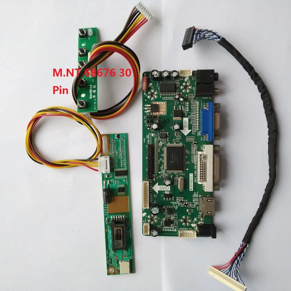 Kit for LP171WU1-TLA1 LVDS 1 lamps 30pin DVI HDMI 17.1" Display Panel Controller board Screen Driver VGA Signal 1920X1200
Kit for LP171WU1-TLA1 LVDS 1 lamps 30pin DVI HDMI 17.1" Display Panel Controller board Screen Driver VGA Signal 1920X1200