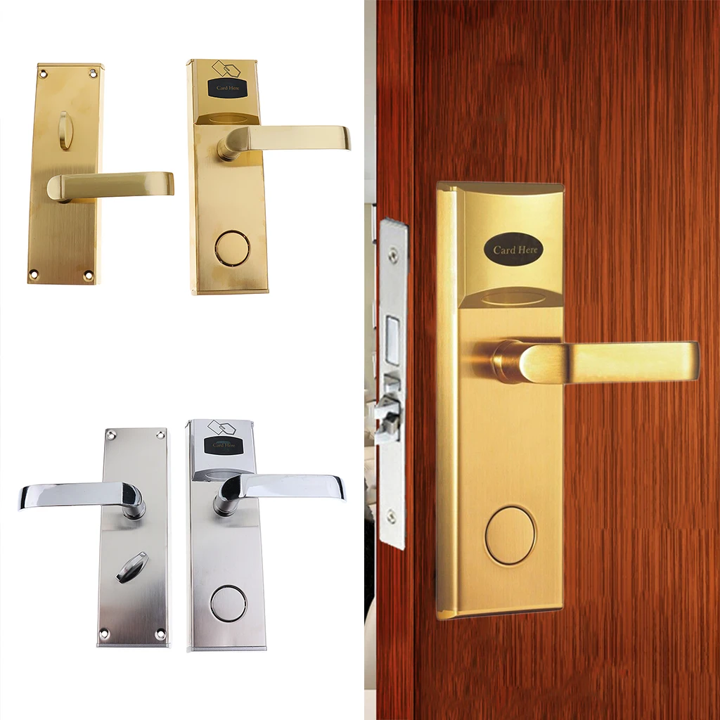 Electronic Door Lock Keyless Smart Card Induction Lock for Hotel Apartment Wooden Door
Electronic Door Lock Keyless Smart Card Induction Lock for Hotel Apartment Wooden Door