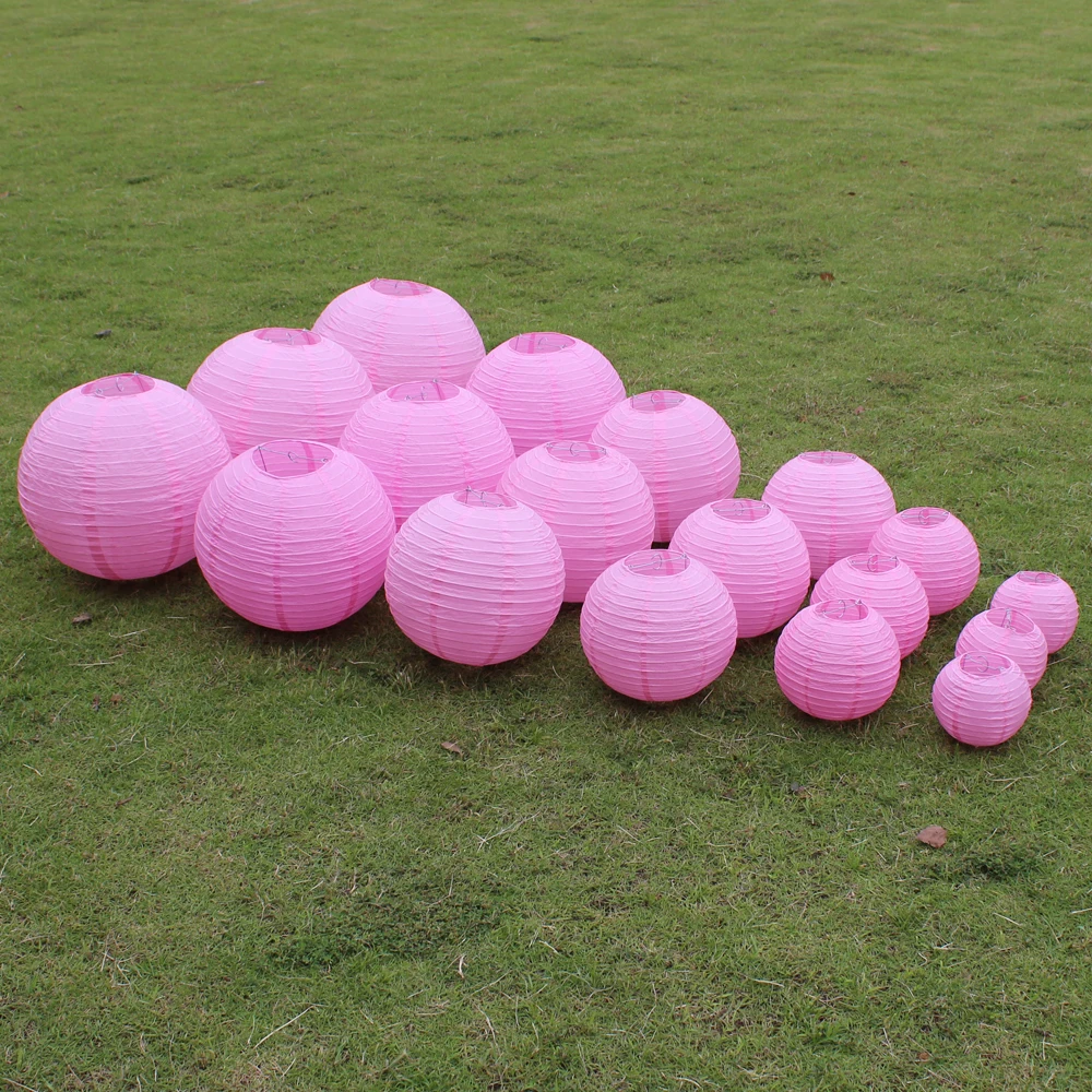 10 Pieces 6-8-10-12-14-16 Inch Beautiful Pink Chinese Paper Lanterns For Romantic Wedding Decoration Birthday Part Decoration
10 Pieces 6-8-10-12-14-16 Inch Beautiful Pink Chinese Paper Lanterns For Romantic Wedding Decoration Birthday Part Decoration