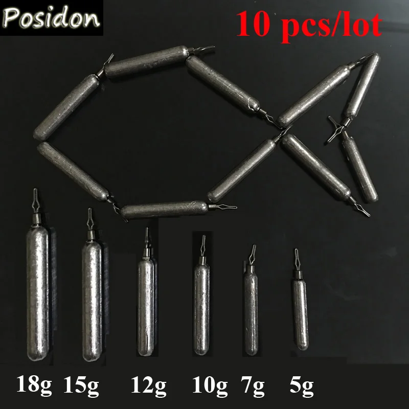 Posidon 10Pcs/Lot 5g/7g/10g/12g/15g/18g Long Rod Lead Sinkers Split Shot Weights Balance Fishing Rotatable Lead Drop Sinkers
Posidon 10Pcs/Lot 5g/7g/10g/12g/15g/18g Long Rod Lead Sinkers Split Shot Weights Balance Fishing Rotatable Lead Drop Sinkers