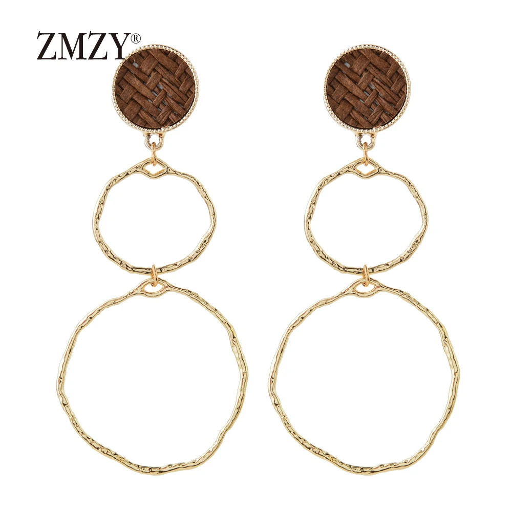 ZMZY Brand Bohemia Handmade Rope Weaving Drop Earrings For Women Hemp Nets Weave Tassel Earring Long Dangle Jewelry Brincos | Украшения и
