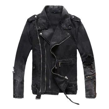 MORUANCLE New Fashion Hi Street Mens Ripped Denim Jackets With Multi Zippers Streetwear Distressed Motorcycle Biker Jeans Jacket
MORUANCLE New Fashion Hi Street Mens Ripped Denim Jackets With Multi Zippers Streetwear Distressed Motorcycle Biker Jeans Jacket