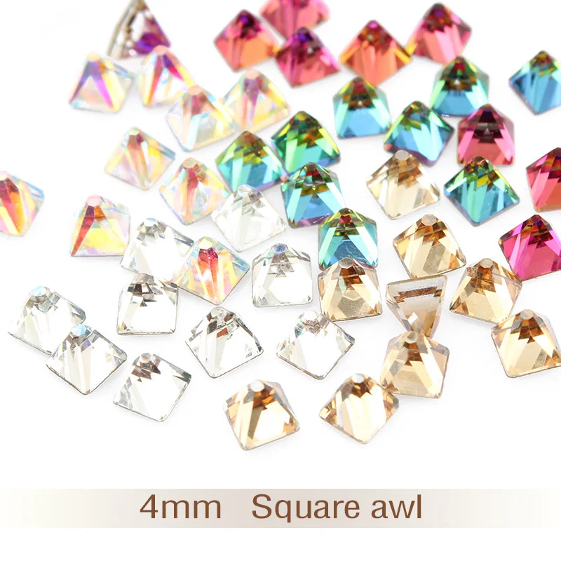 Crystal AB stereoscopic square cone Nail Glitter Rhinestones Glass Flat Back 3D Diamond 4mm Nail Art Decorations new arrive
Crystal AB stereoscopic square cone Nail Glitter Rhinestones Glass Flat Back 3D Diamond 4mm Nail Art Decorations new arrive