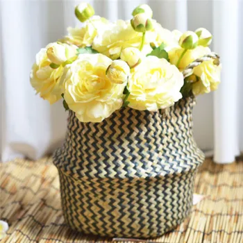 Folding Wicker Basket Flower Pot Wicker Storage Baskets Laundry Straw Garden Flower Pot Planter Basket Home Decoration ju04
Folding Wicker Basket Flower Pot Wicker Storage Baskets Laundry Straw Garden Flower Pot Planter Basket Home Decoration ju04
