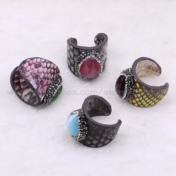 8 Pcs natural stone rings pave rhinestone mix co ring leather rings handmade jewelry rings fashion women jewelry 3432
8 Pcs natural stone rings pave rhinestone mix co ring leather rings handmade jewelry rings fashion women jewelry 3432