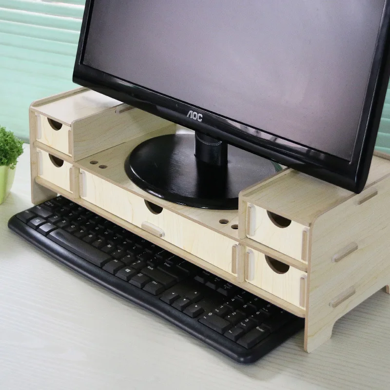 1pcs liquid crystal display computer artisan increased frame supporting wooden office drawer storage B095
1pcs liquid crystal display computer artisan increased frame supporting wooden office drawer storage B095