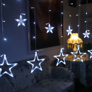 Christmas ornaments light LED Star AC 220V / 3AA Battery Box Light Star Curtain String New Year New Year's Decorations for Home
Christmas ornaments light LED Star AC 220V / 3AA Battery Box Light Star Curtain String New Year New Year's Decorations for Home