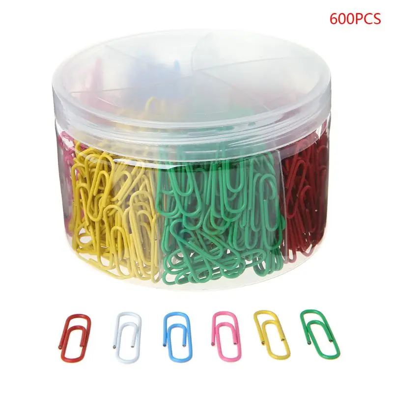 600Pcs 28mm/1.10in Paper Clip With 6-Grid Storage Case Bright Colors Photo Clip Bookmark DIY Handmade Decor School Stationery
600Pcs 28mm/1.10in Paper Clip With 6-Grid Storage Case Bright Colors Photo Clip Bookmark DIY Handmade Decor School Stationery