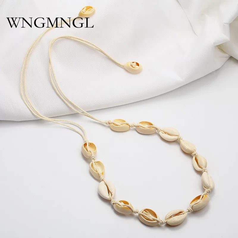WNGMNGL 2018 New Handmade Female Summer Beach Necklaces Simple Elegant Statement Shell Necklaces For Women Fashion Ear Jewelry
WNGMNGL 2018 New Handmade Female Summer Beach Necklaces Simple Elegant Statement Shell Necklaces For Women Fashion Ear Jewelry