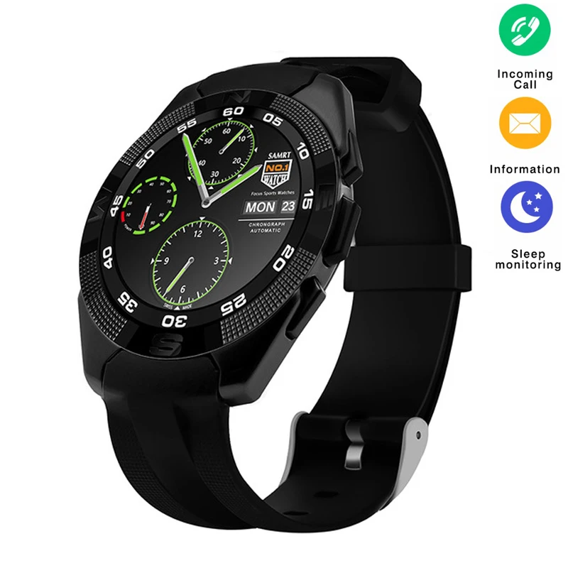 New G5 Smart Watch Heart Rate Monitor Bluetooth Smartwatch Message Reminder Fitness Tracker Pedometer Wristwatch for Android IOS
New G5 Smart Watch Heart Rate Monitor Bluetooth Smartwatch Message Reminder Fitness Tracker Pedometer Wristwatch for Android IOS