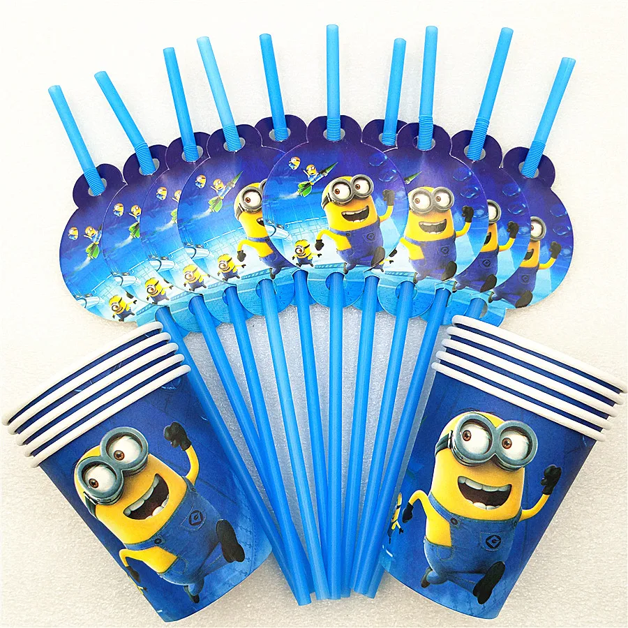 20p/set Minions Party Supplies Drinking Straws Cups Tableware Decoration Baby Shower Minions birthday Party Favor
20p/set Minions Party Supplies Drinking Straws Cups Tableware Decoration Baby Shower Minions birthday Party Favor